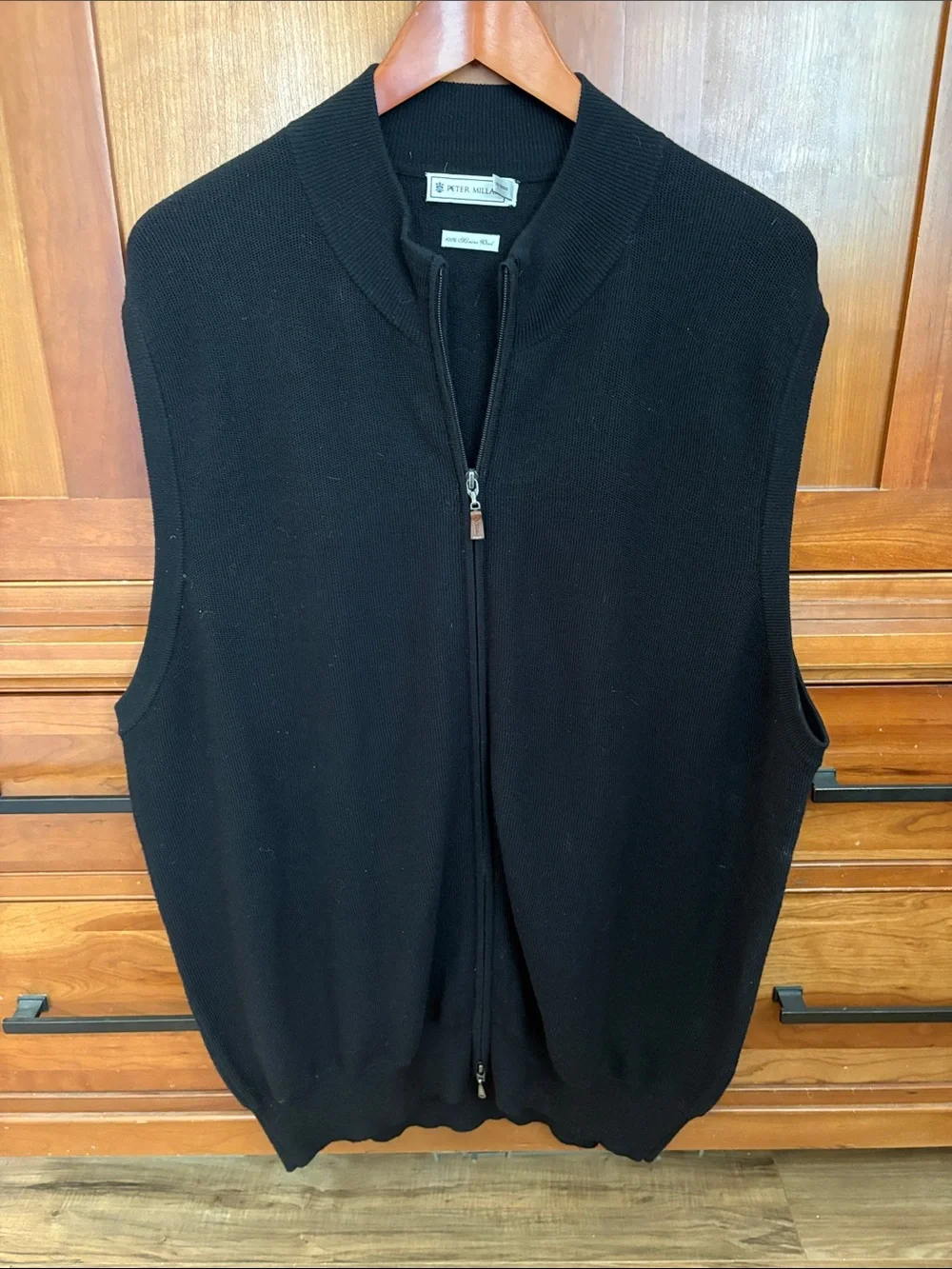 Peter Millar extra fine Italian  Merino Wool Full Zip Knit Vest